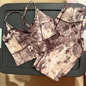 Gym shark marble gray  Activewear Set